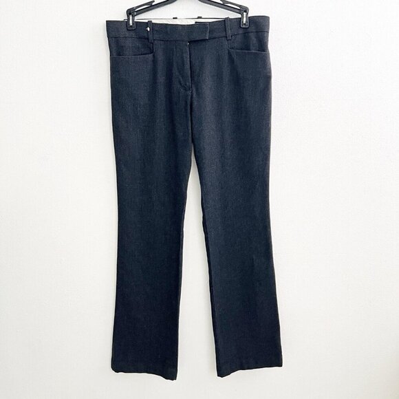 NWOT Gap Modern Bootcut pants 4R Gray Pinstripe Slacks Trousers - Picture 4 of 9